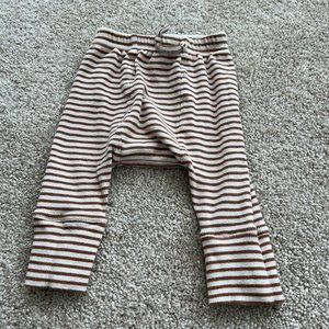 Kate Quinn Chestnut Ribbed Panda Pants Organic Cotton 3-6